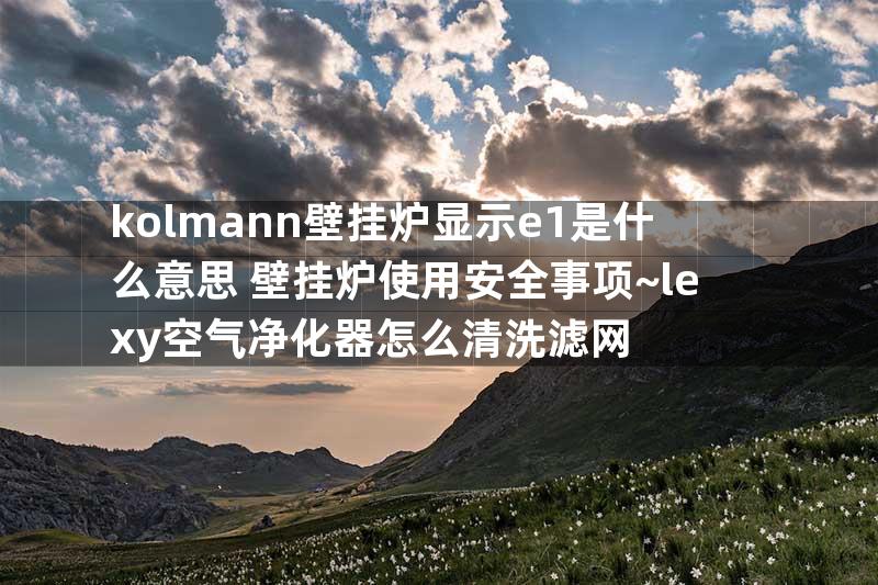 kolmann壁挂炉显示e1是什么意思 壁挂炉使用安全事项~lexy空气净化器怎么清洗滤网